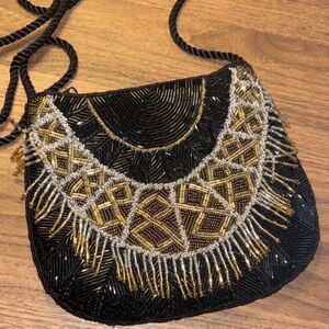 Vintage Nina Ricci Beaded Fringe bag